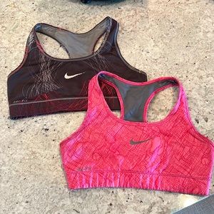 2 Nike dri fit sports bras